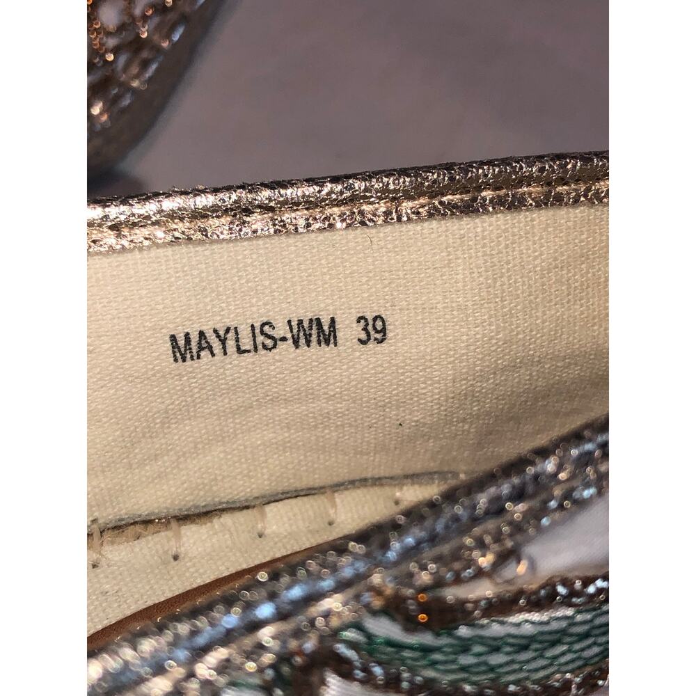 Patrizia Spring Step Maylis Embroidered Espadrilles Size 39 8-8.5 Boho Flats - Picture 5 of 9